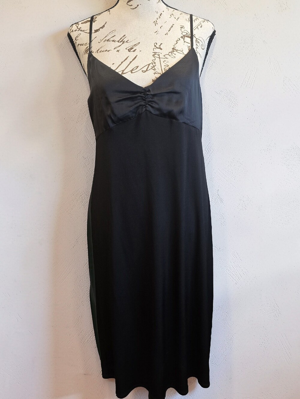 Zara Contrast Camisole Satin Midi Dress NWT Size S